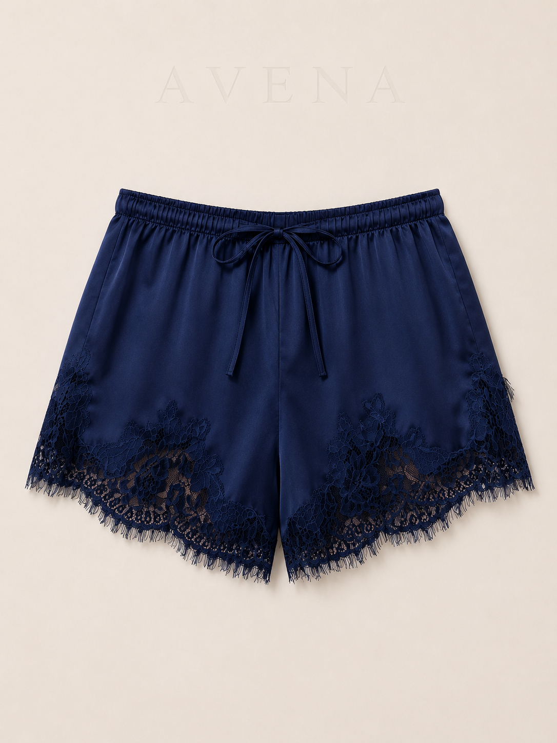 Emma's Cloudy Satin Lace Shorts