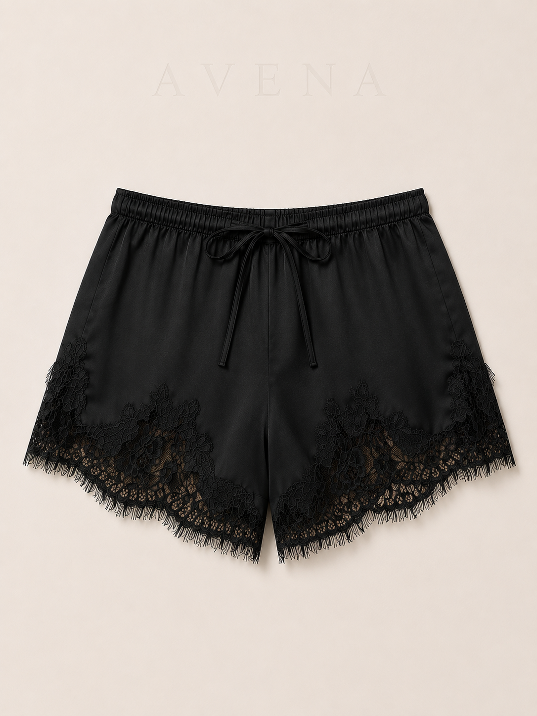 Emma's Cloudy Satin Lace Shorts