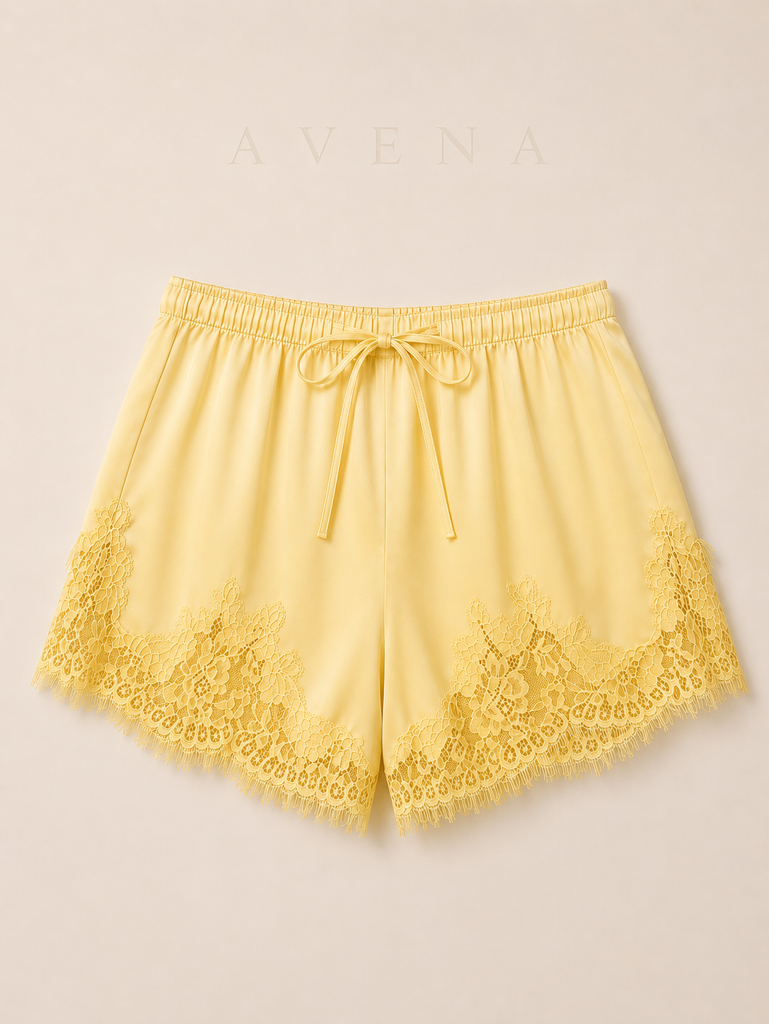 Emma's Cloudy Satin Lace Shorts