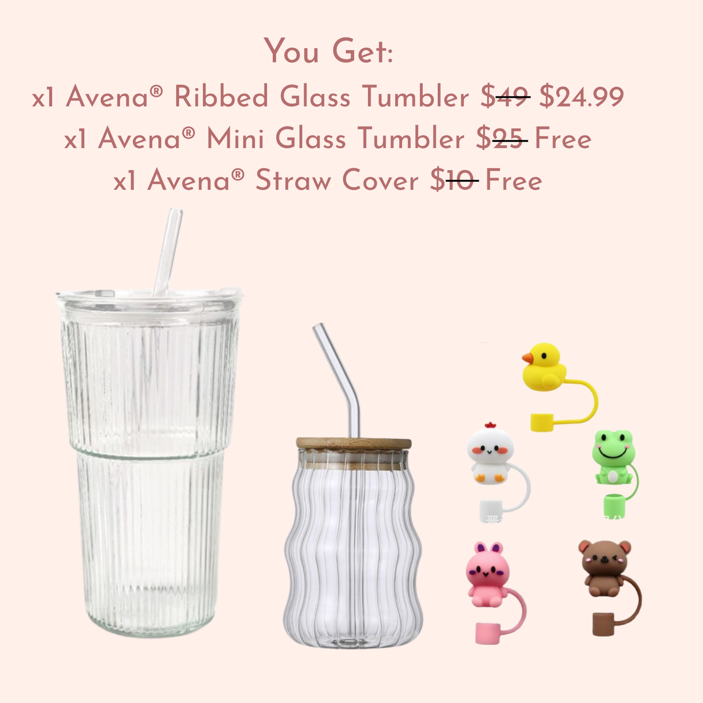 Avena® Ribbed Tumbler Glass