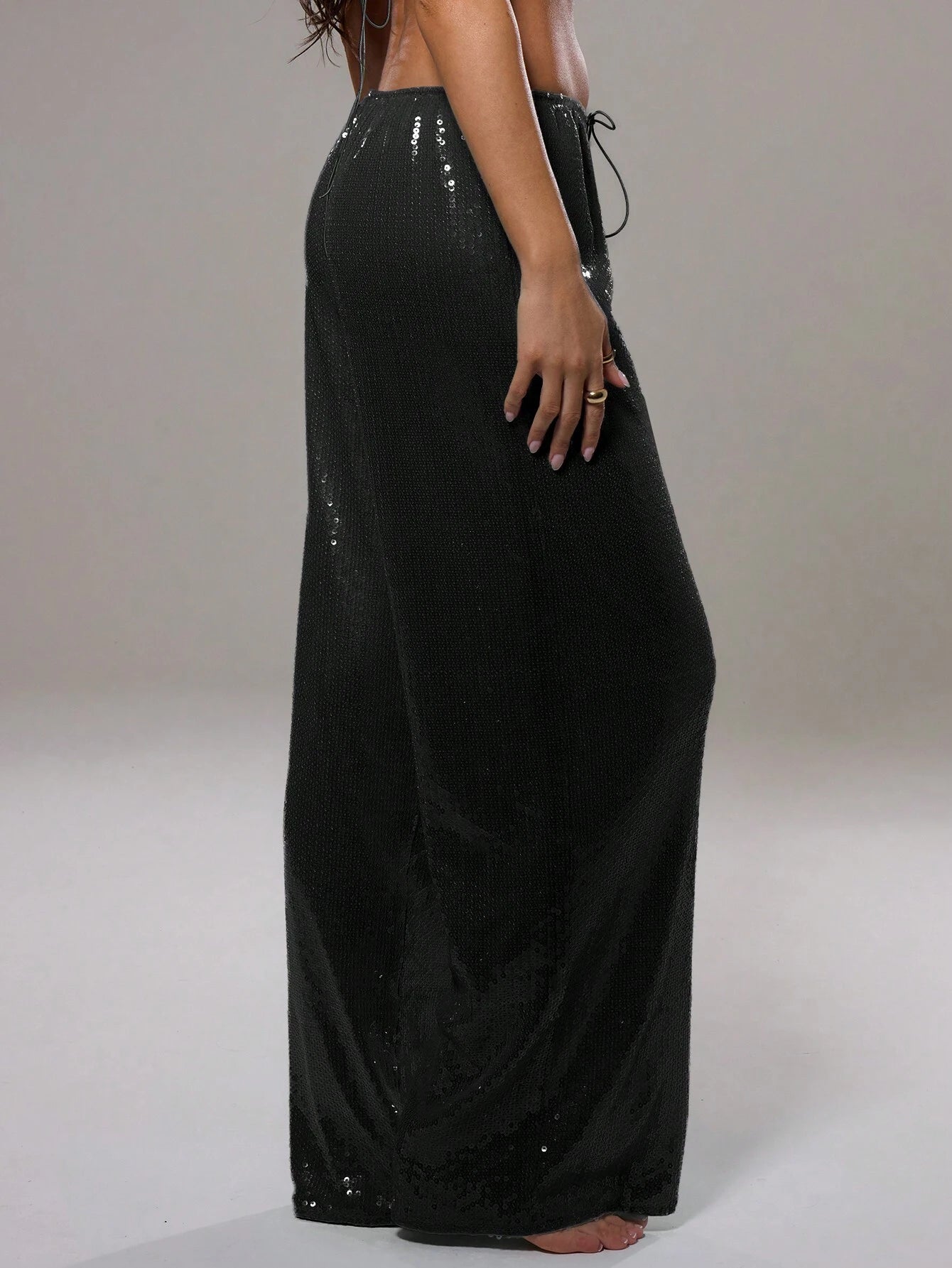 Midnight Spark Low-Rise Trousers