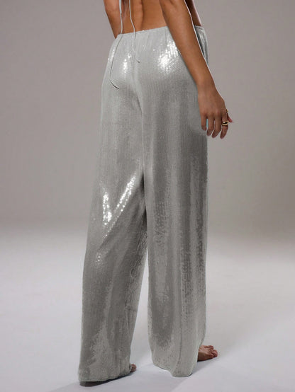 Midnight Spark Low-Rise Trousers